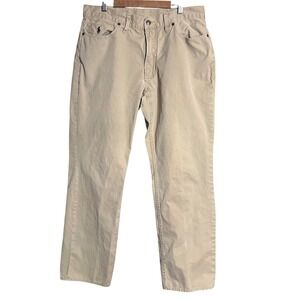 Polo Ralph Lauren Khaki Pants Mens 34x30 Straight Fit Tan Chino Preppy 5 Pocket